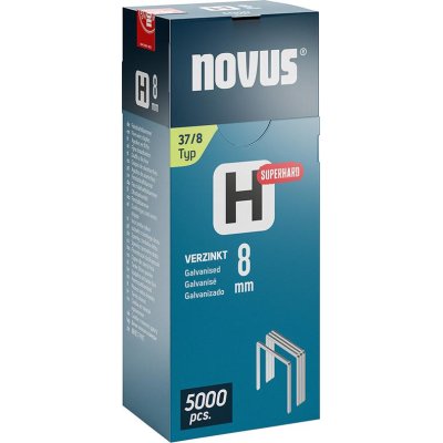 Svorka z jemného drátu H Typ 37/8 mm zn Novus Bal.j. po 5000 ks
