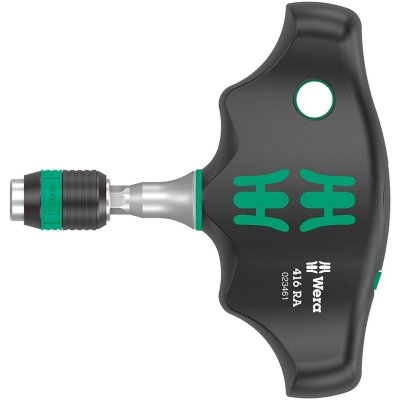 Příčná rukojeť s ráčnou 1/4" Úchyt bitů Wera