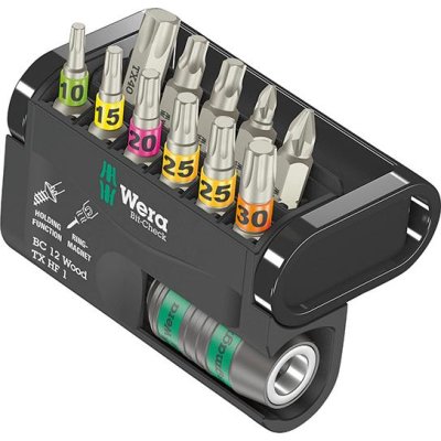 Sada bitů Bit-Check 12 Wood TX HF 1 Wera