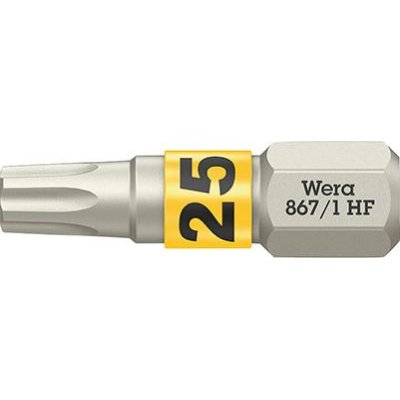 Bit extra tvrdý 1/4" DIN 3126 C6,3 T25x25mm přídržná funkce Wera