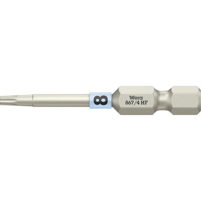 Bit extra tvrdý 1/4" DIN 3126 E6,3 T8x50mm přídržná funkce Wera