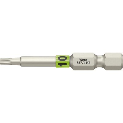 Bit extra tvrdý 1/4" DIN 3126 E6,3 T10x50mm přídržná funkce Wera