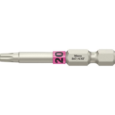 Bit extra tvrdý 1/4" DIN 3126 E6,3 T20x50mm přídržná funkce Wera