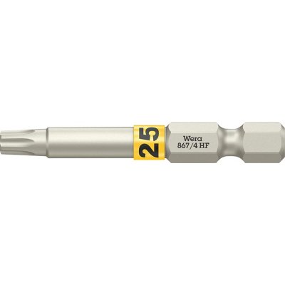 Bit extra tvrdý 1/4" DIN 3126 E6,3 T25x50mm přídržná funkce Wera