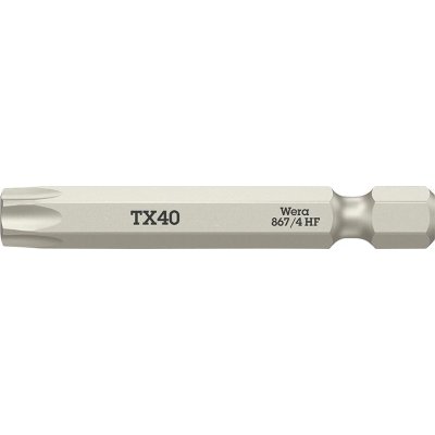 Bit extra tvrdý 1/4" DIN 3126 E6,3 T40x50mm přídržná funkce Wera
