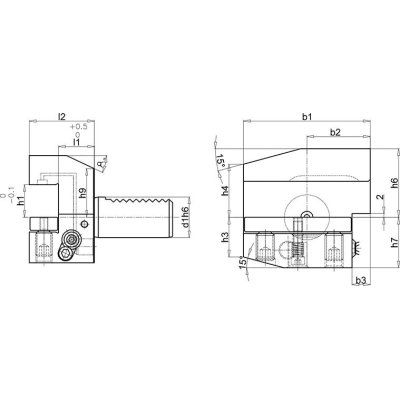 VDI držák DIN69880 B3A-30x20x40 - obrázek