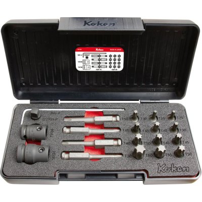 Sada silových bitů 7/16" 20 ks Torx Koken