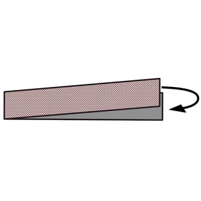 Držák brusných pásů 125 x 25 mm, plast Rychloupínací zařízení - obrázek