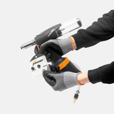 Nýtovačka na trhací nýty airPower 1 Zdvih 17 mm 7,3 kN pneumaticko- hydraulická Goebel - obrázek