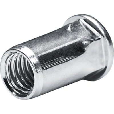 Matice na trhací nýty ocel Plochá kulatá hlava M8 TeilSK Upínací rozsah 0,5 - 3,0 mm Goebel