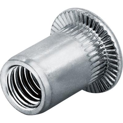 Matice na trhací nýty nerez Plochá kulatá hlava M4 Upínací rozsah: 3,0 - 4,5mm Goebel