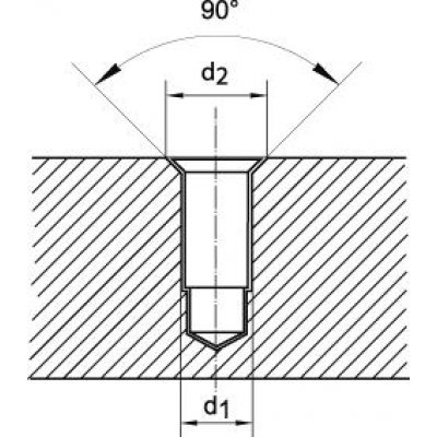 Krátký stupňovitý vrták HSS Otvor na závity 90° M3 FORMAT - obrázek