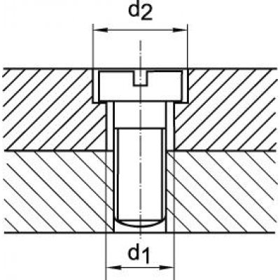 Krátký stupňovitý vrták HSS Průchozí otvor 180° M5 FORMAT - obrázek