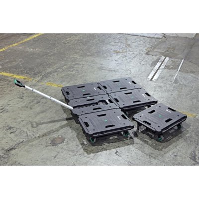 Univerzální transportní vozík 620x450mm, 137Kg Plast 77 mm s rukojetí FORTIS - obrázek