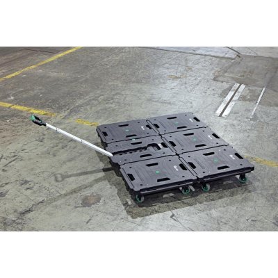 Univerzální transportní vozík 620x450mm, 137Kg Plast 77 mm s rukojetí FORTIS - obrázek