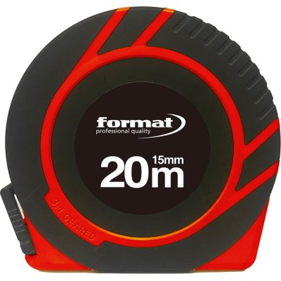 Měřicí pásmo polyamidové 30 m x 15 mm s rukojetí Začátek pásma A FORMAT