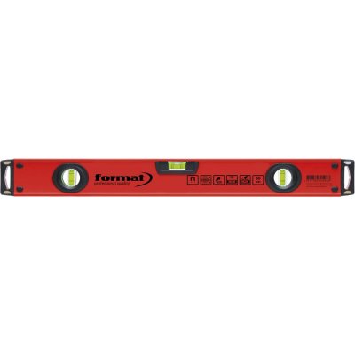 Vodováha lehký kov práškový povlak 60 cm s rukojetí a 3 libelami FORMAT