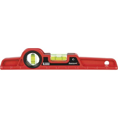 Vodováha z hliníkové litiny 25 cm s magnetem v pouzdře FORMAT