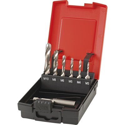 Sada na zpracování kovů BIT BOX 1/4" STB+kuželový záhlubník + kombinovaný vrták 15 ks, HSS, FORMAT - obrázek