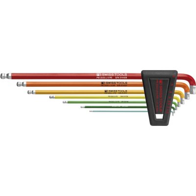 Sada úhlových šroubováků Sada v plastovém držáku 7 ks 1,5-6 90-100 stupňů Rainbow PB Swiss Tools