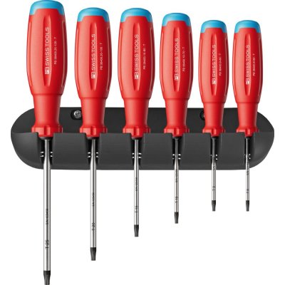 Sada šroubováků 6 ks Torx v nástěnném držáku SwissGrip EVO PB Swiss