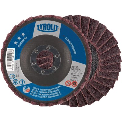 Lamelový brusný kotouč Plsť SCM-A 125x22mm velmi jemný Tyrolit