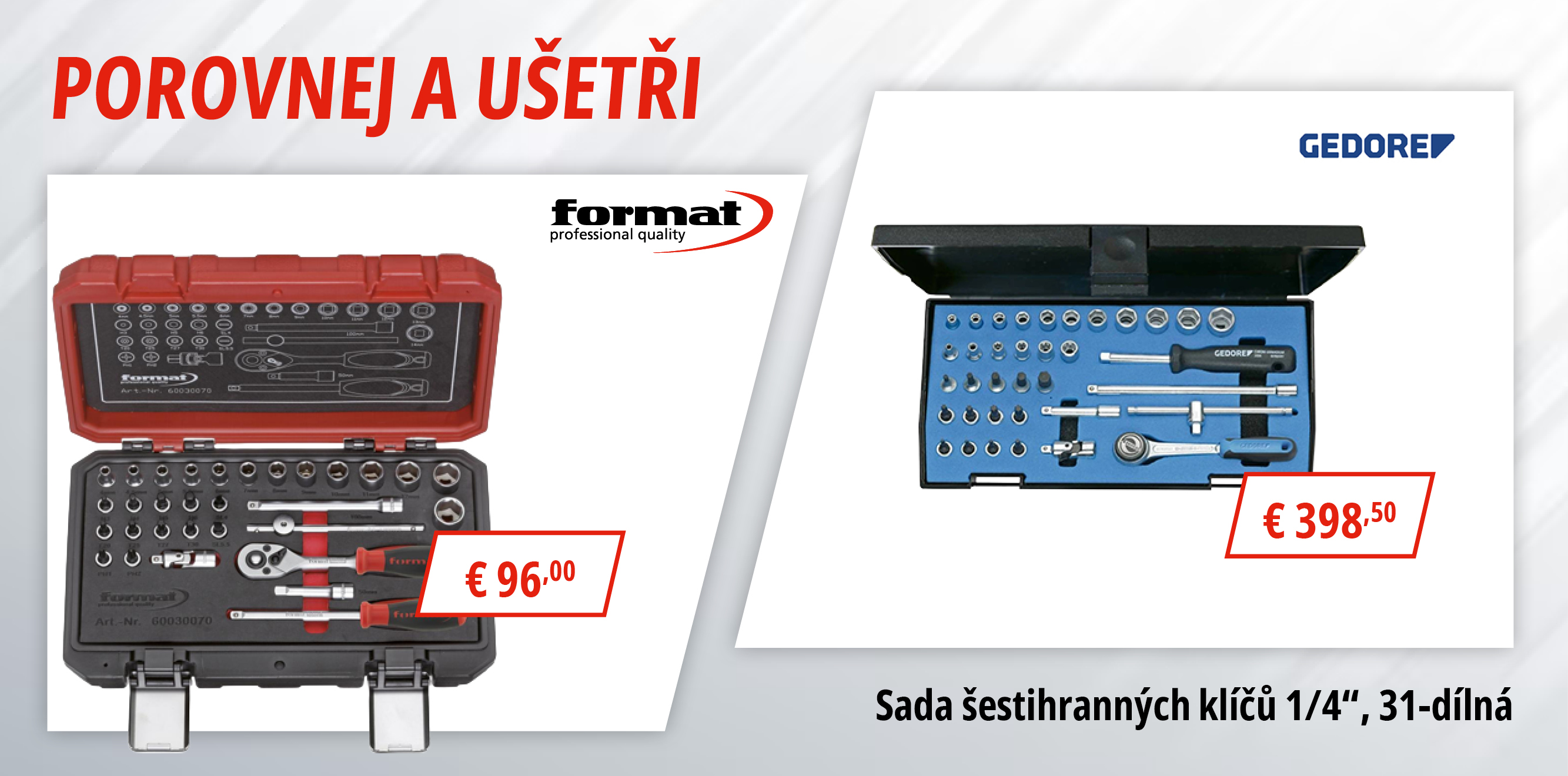 POROVNEJ A UŠETŘI