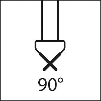 Odjehlovací fréza NC DIN6527 tvrdokov 90° 4,0*mm FORMAT - obrázek