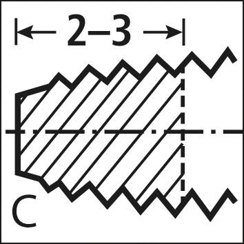 Tvářecí závitník DIN374 TiN tvar C M8x0,75 FORMAT - obrázek