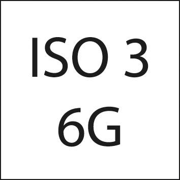 Strojový závitník TANDEM FAT DIN371 HSS-Co5 černěný typ N 6G tvar C M6 FORMAT GT - obrázek