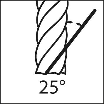 Stopková fréza z masivního tvrdokovu typ W stopka HA Z2 25° 8mm FORMAT - obrázek