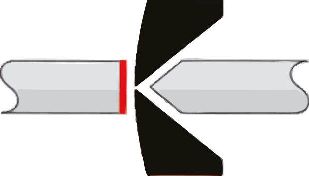 Boční štípací kleště na plasty zalomené 45° 160mm KNIPEX - obrázek