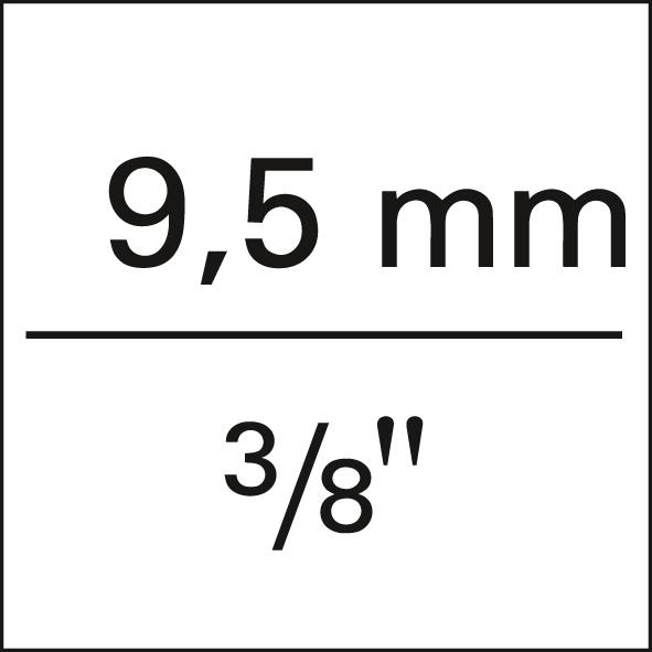 Rácna s prep. páckou 3/8" 90zubová 200mm 8816HPS Hazet - obrázek