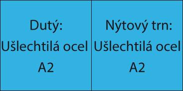 Trhací nýt INOX A2/VA plochá kulatá hlava 3x12mm GESIPA - obrázek